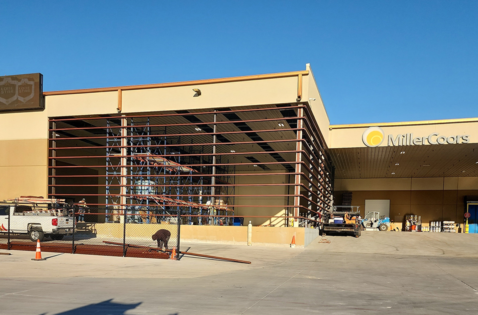 Westwood Contractors completed building modifications to a beverage distribution facility in Texas.