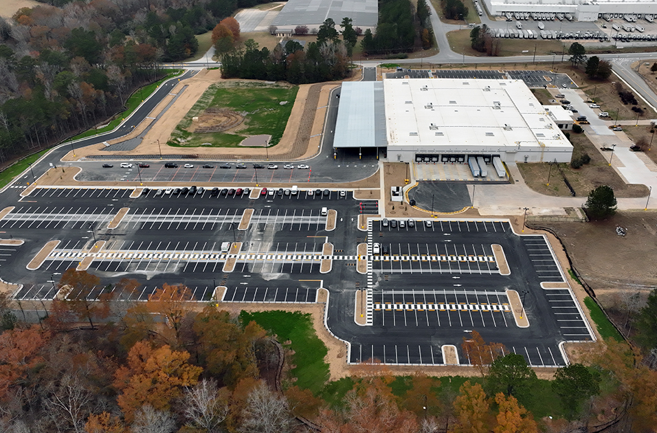 Westwood contractors completed building & site improvements for a fulfillment/distribution facility in Georgia.
